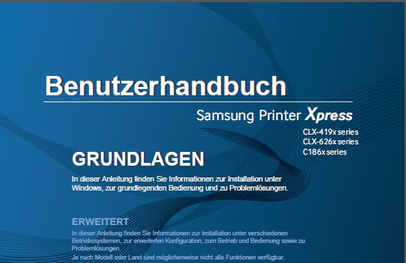 SAMSUNG Xpress C1860FW Bedienungsanleitung 