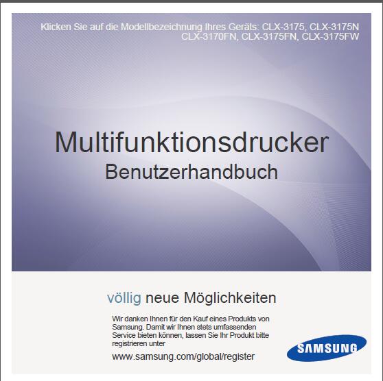 Samsung CLX-3175FN/XET Bedienungsanleitung