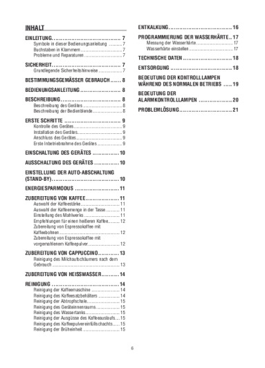 DeLonghi MAGNIFICA ESAM 3000.B Bedienungsanleitung