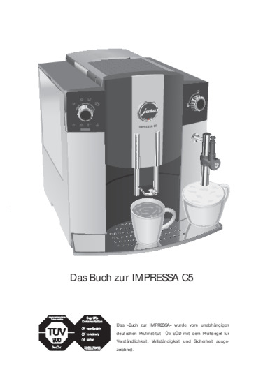 Jura IMPRESSA C5 Bedienungsanleitung