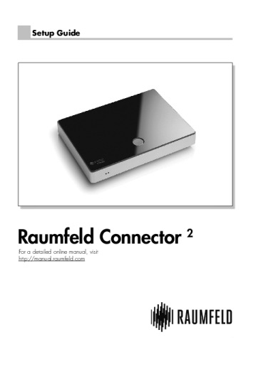Teufel Raumfeld Connector 2 Bedienungsanleitung