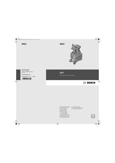 Bosch AXT 25 TC Anleitung