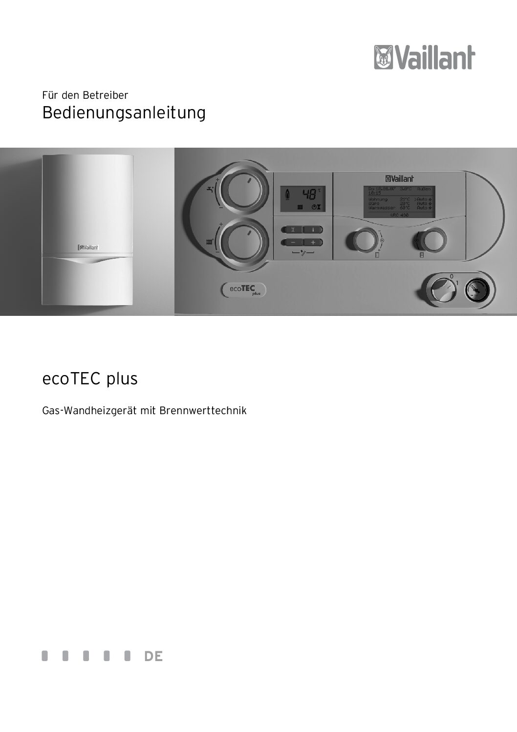 Vaillant ecoTEC plus Betriebsanleitung