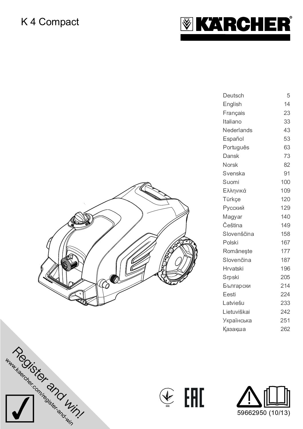Kärcher K 4 Compact Bedienungsanleitung