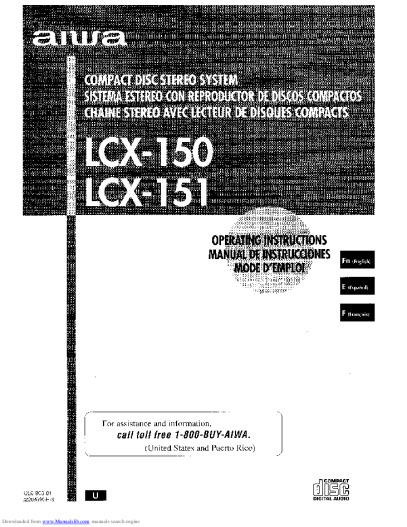 Aiwa lcx 150 Bedienungsanleitung