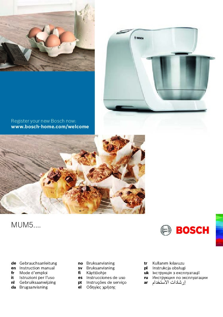 Bosch MUM5 Series Gebrauchsanleitung