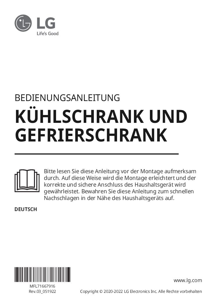 LG GMX945MC9F Bedienungsanleitung