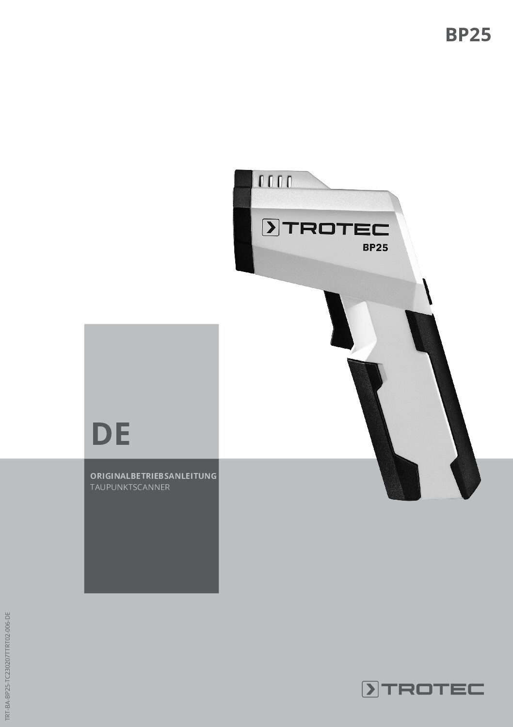 Trotec BP25 Bedienungsanleitung
