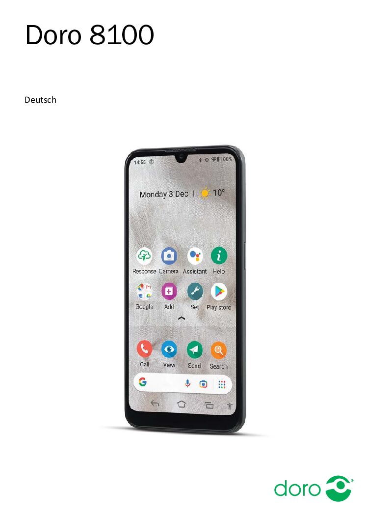 Doro 8100 Bedienungsanleitung