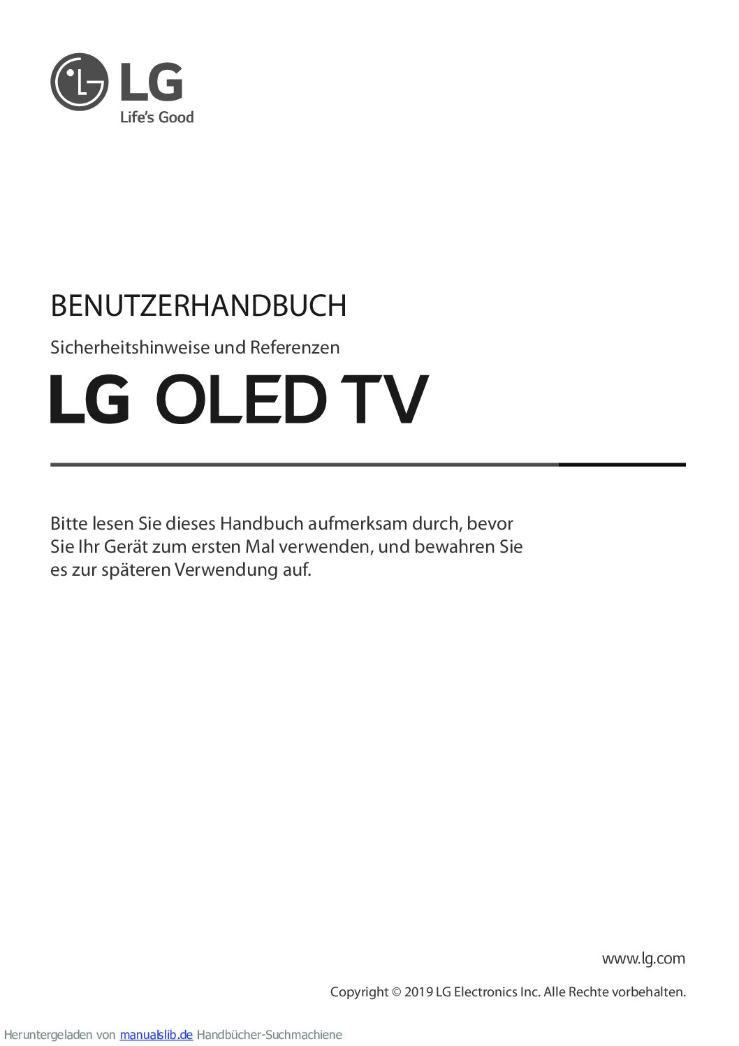 LG OLED55B9 Benutzerhandbuch width=