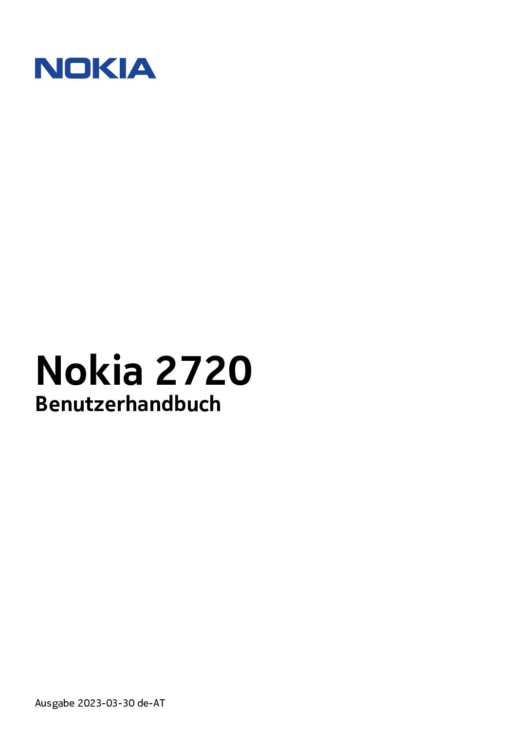 Nokia 2720 Bedienungsanleitung