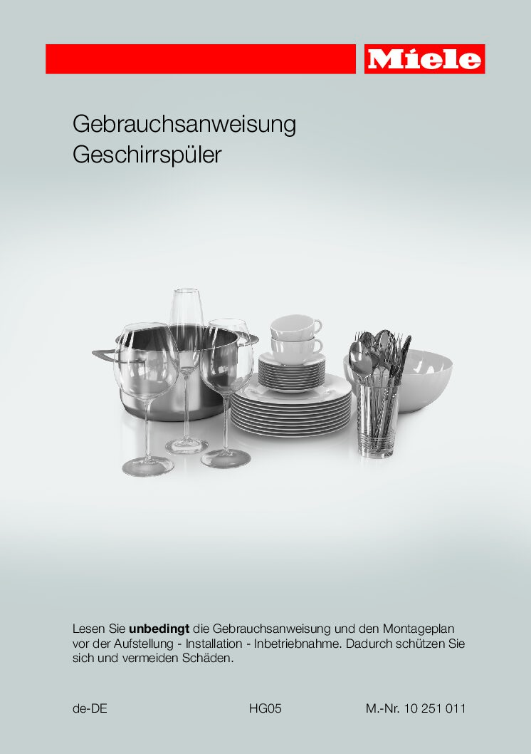 Miele G 6730 Bedienungsanleitung