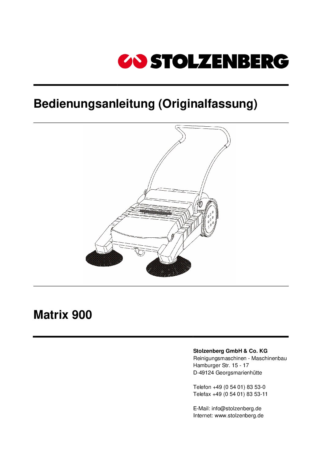 Matrix 900 Bedienungsanleitung