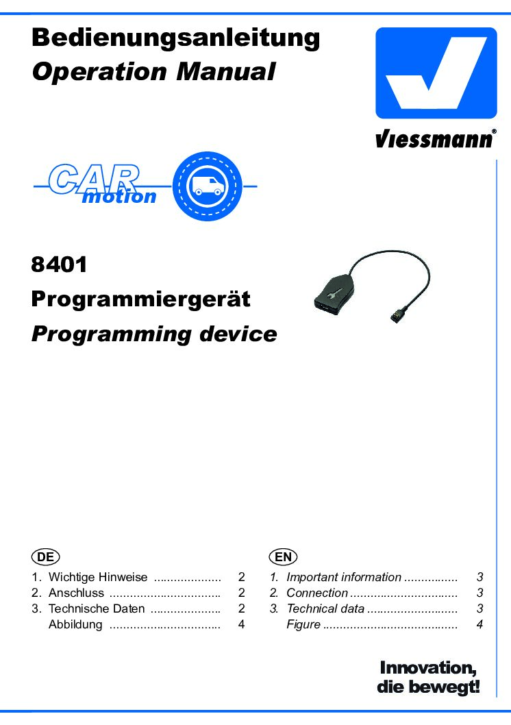 Viessmann CarMotion Bedienungsanleitung