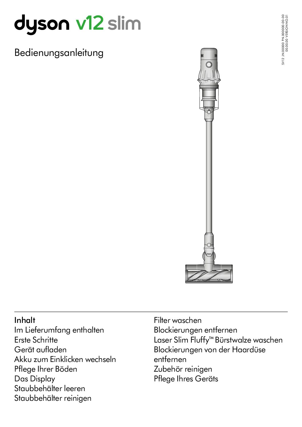 Dyson V12 Slim Bedienungsanleitung