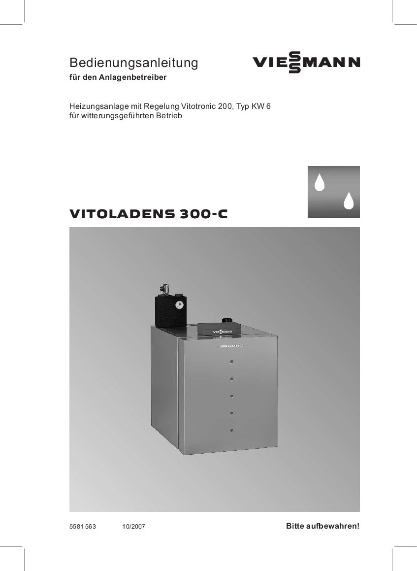 Vitoladens 300-C Bedienungsanleitung