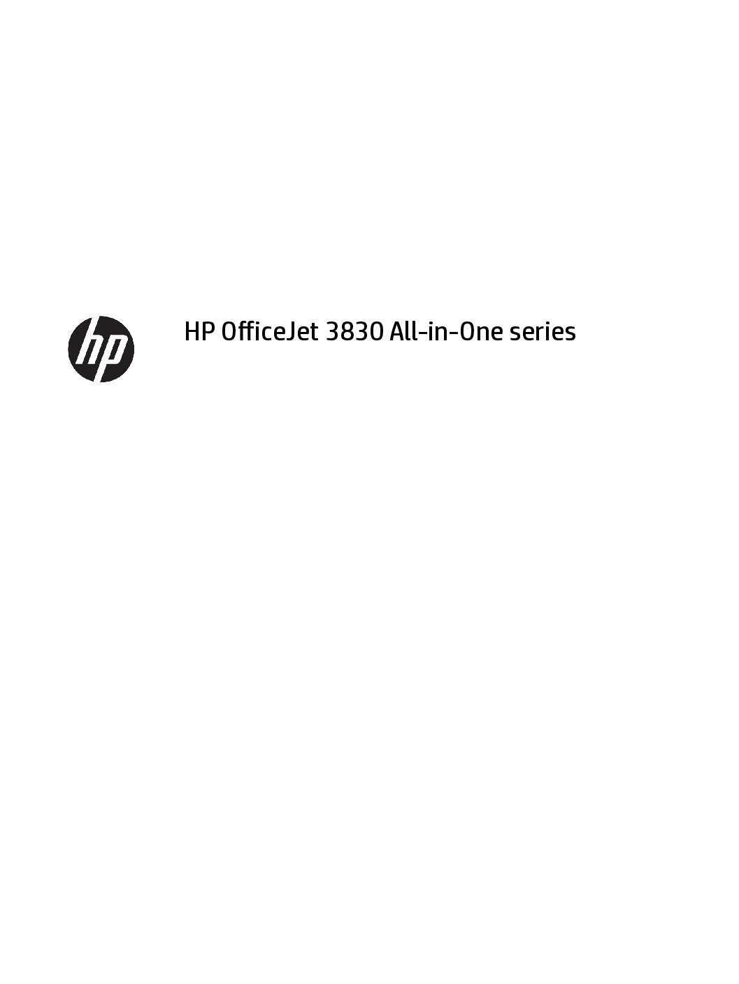 HP OfficeJet 3830 All-in-One series Bedienungsanleitung