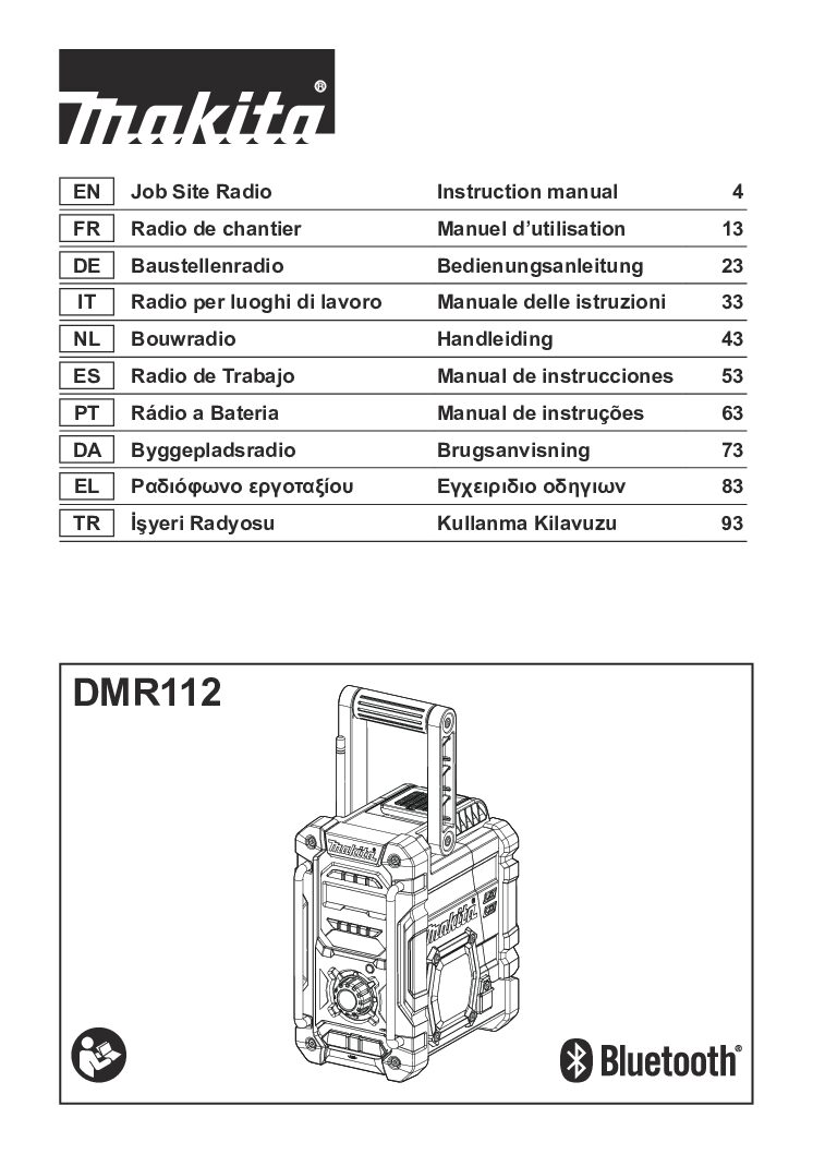 Makita DMR112 Bedienungsanleitung