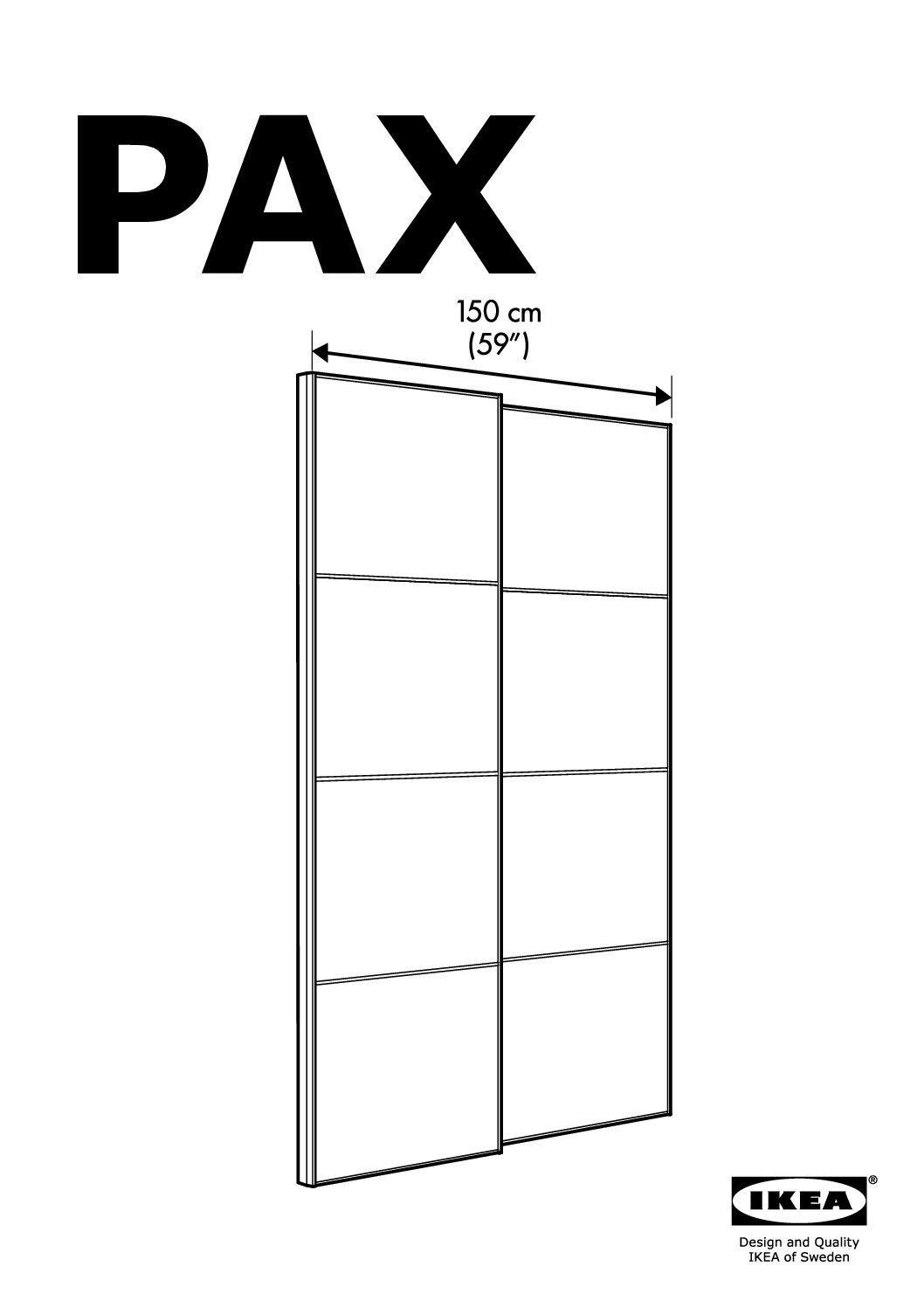 Ikea PAX Sekken Bedienungsanleitung