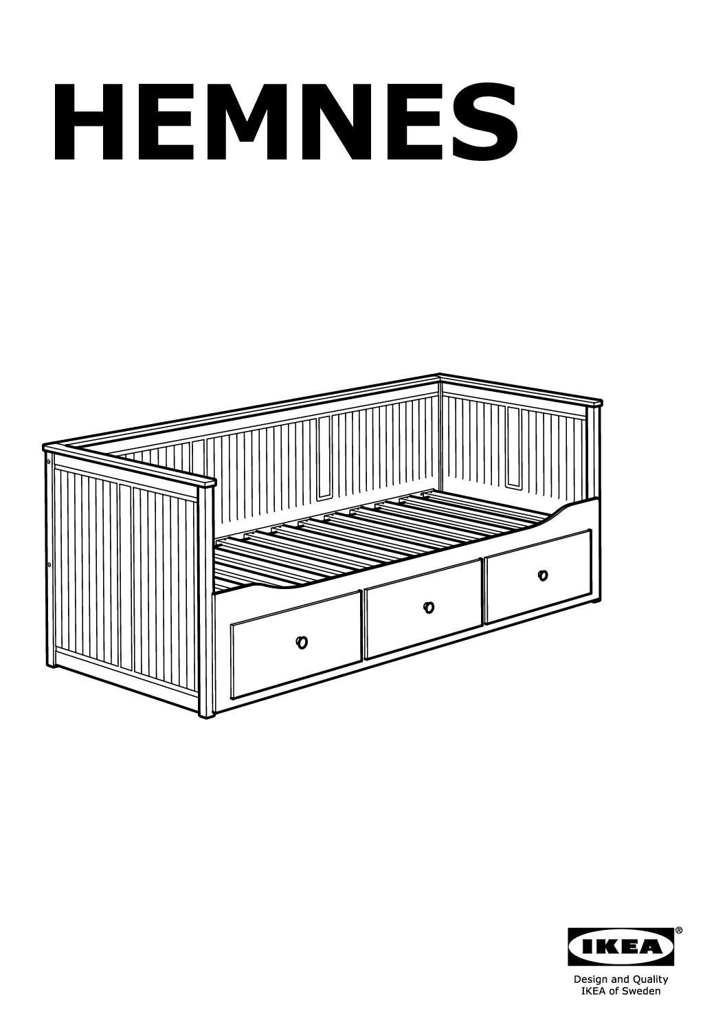 Ikea 903.493.26 Hemnes bed Bedienungsanleitung