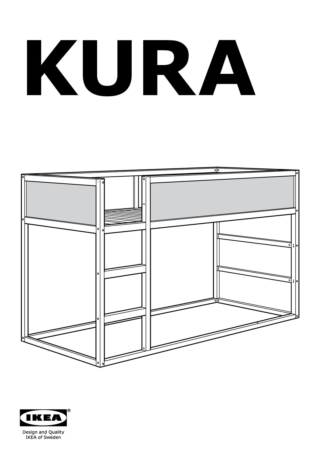 Ikea KURA Keerbaar bed Bedienungsanleitung