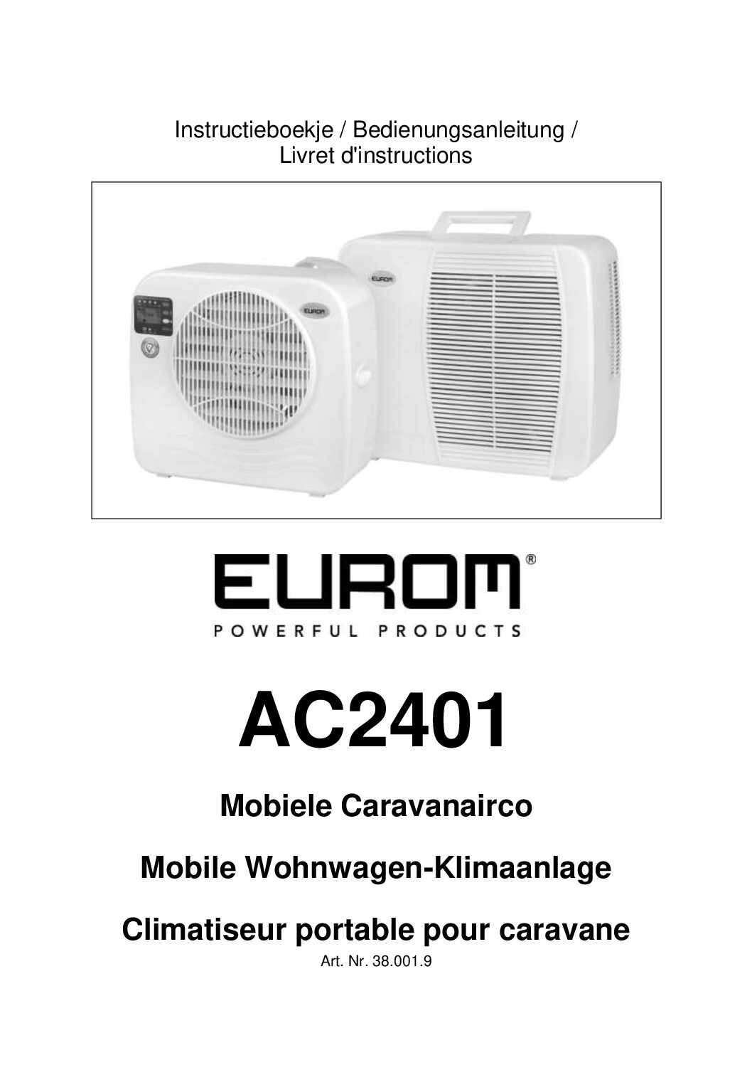 Eurom AC2401 Bedienungsanleitung