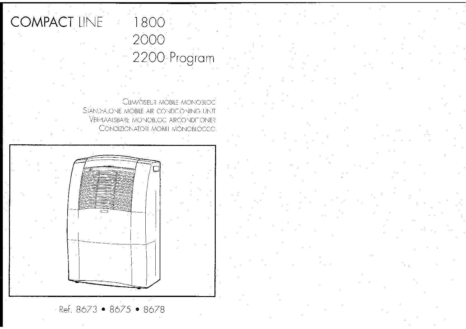 Calor Compact line 2200 Program Bedienungsanleitung