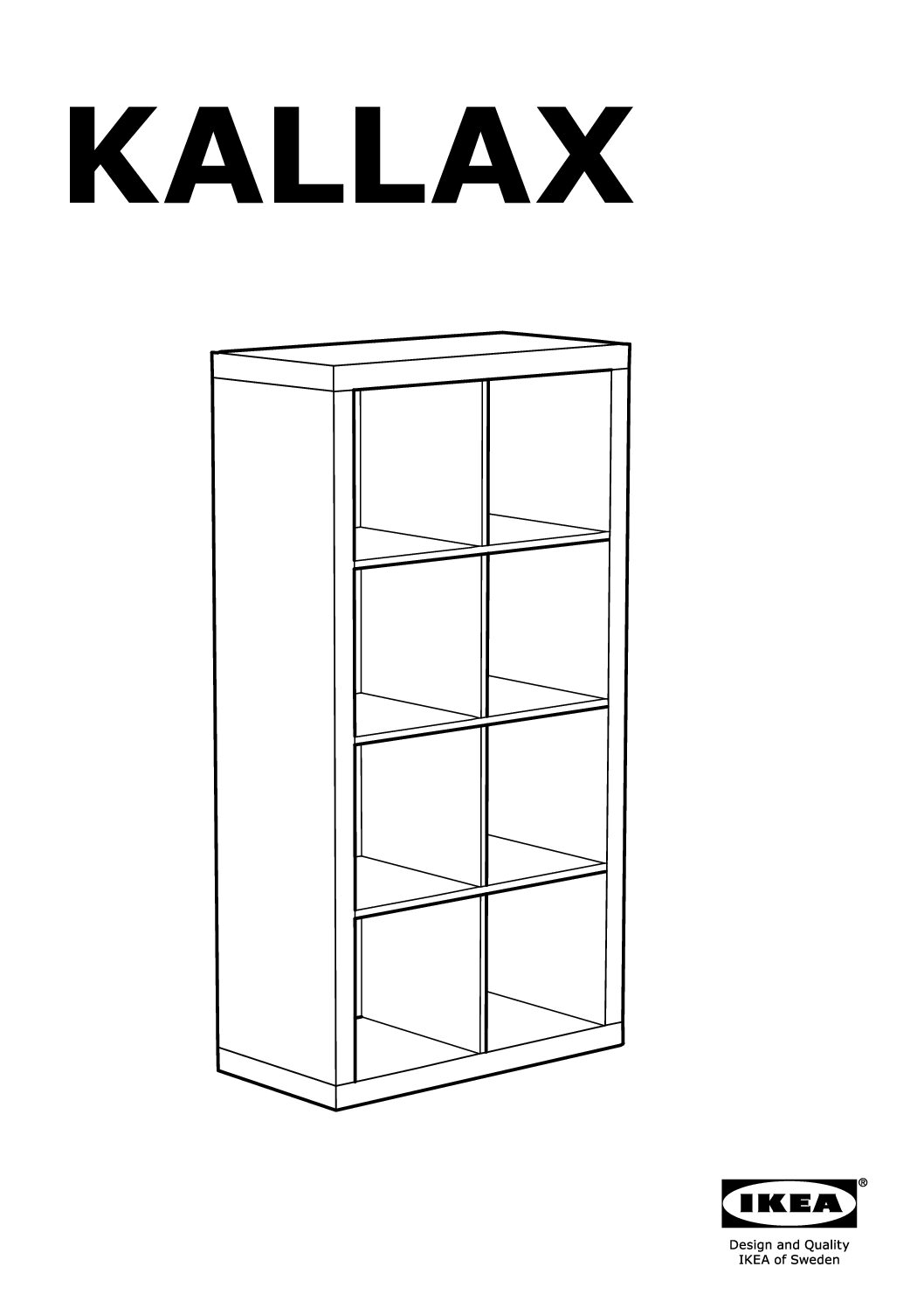 Ikea 802.758.87 KALLAX Open kast Bedienungsanleitung