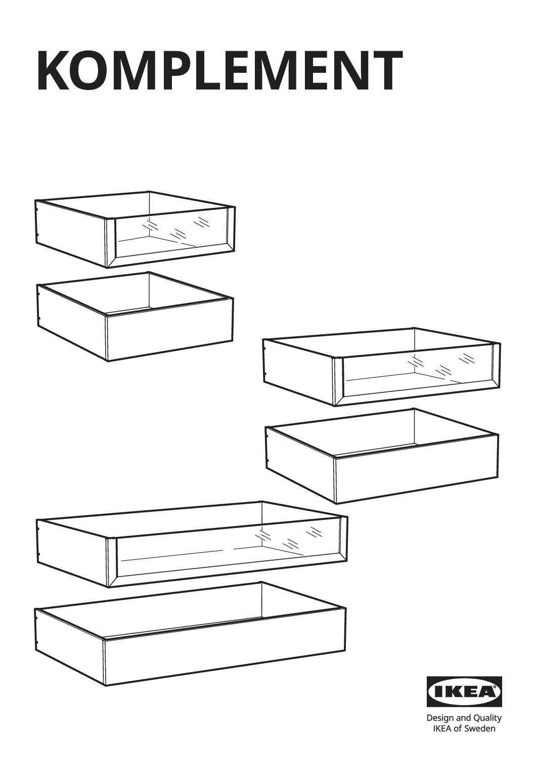 Ikea 902.463.52 KOMPLEMENT Bedienungsanleitung