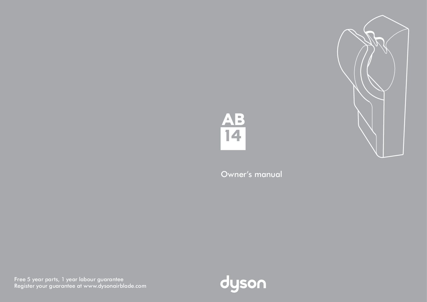 Dyson Airblade AB14 Bedienungsanleitung