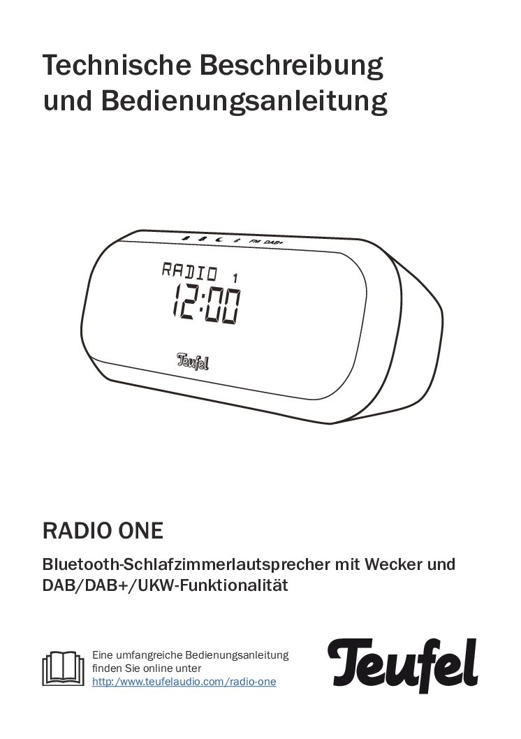 Teufel Radio One Bedienungsanleitung