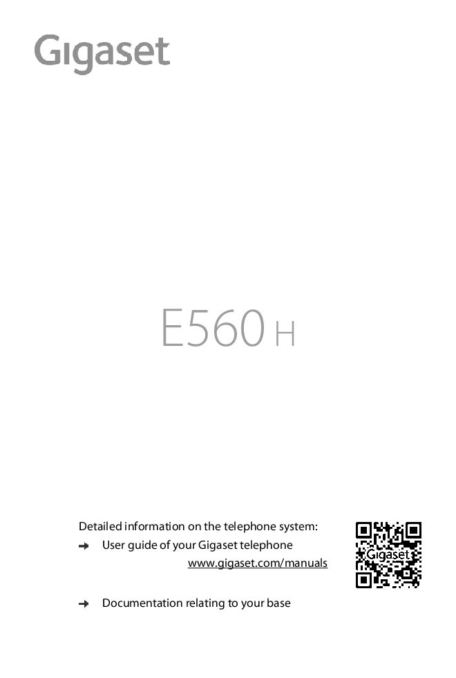 Gigaset E560 Bedienungsanleitung