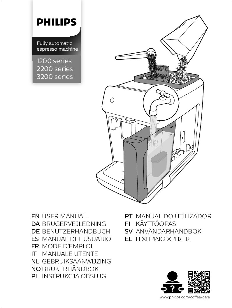 Philips kaffeevollautomat 2200 Bedienungsanleitung