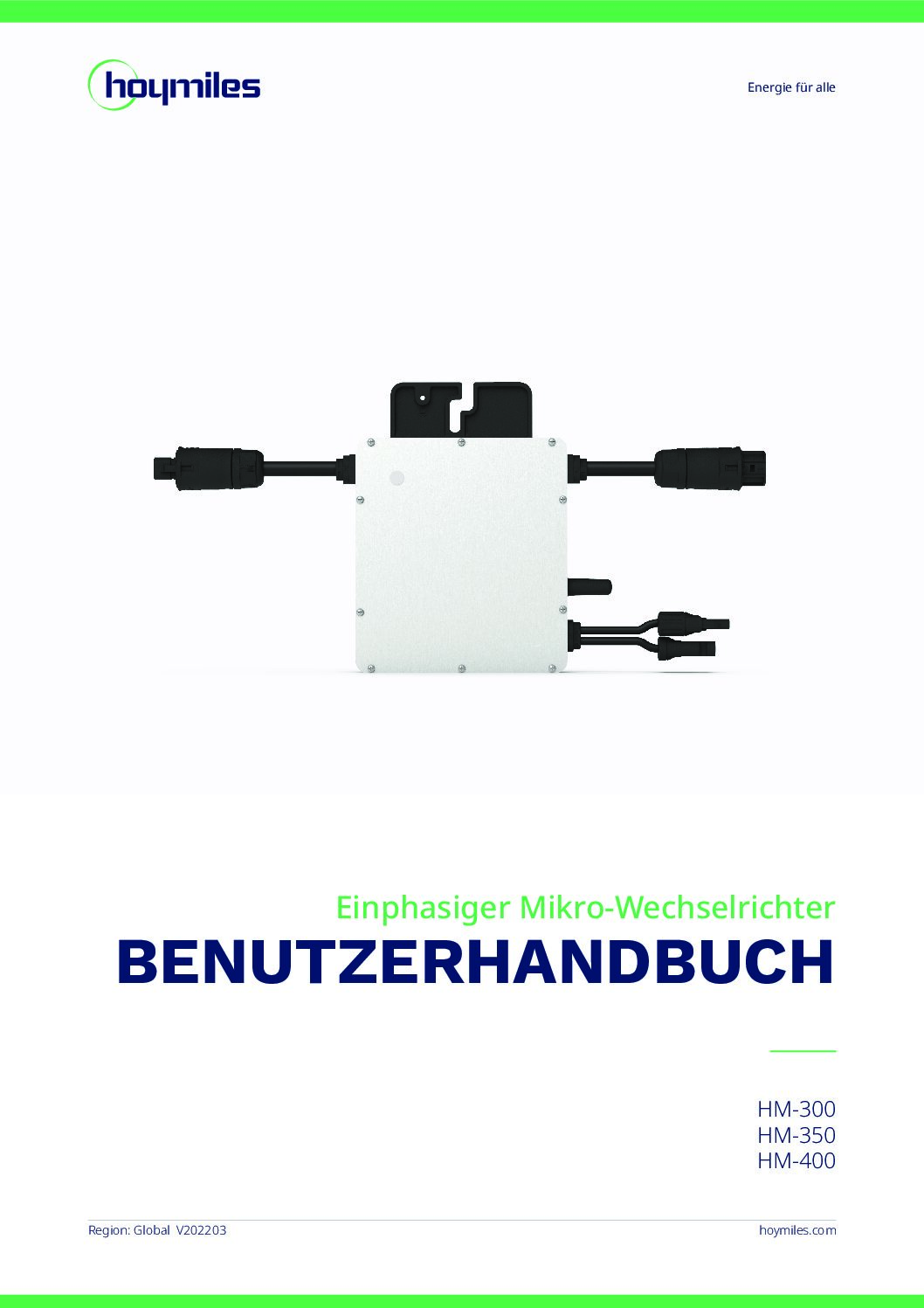 Hoymiles HM-300 Benutzerhandbuch