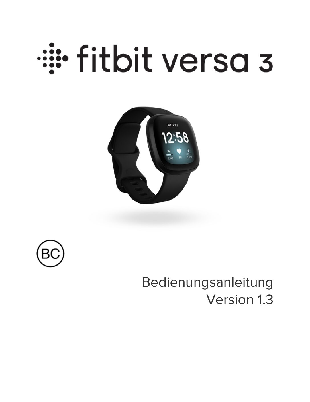 Fitbit Versa 3 Bedienungsanleitung