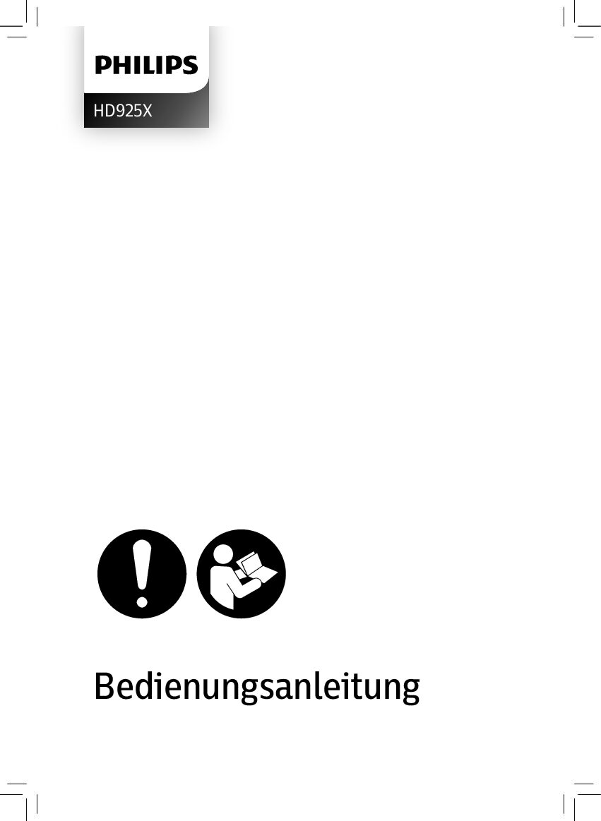 Philips Airfryer HD925X Bedienungsanleitung