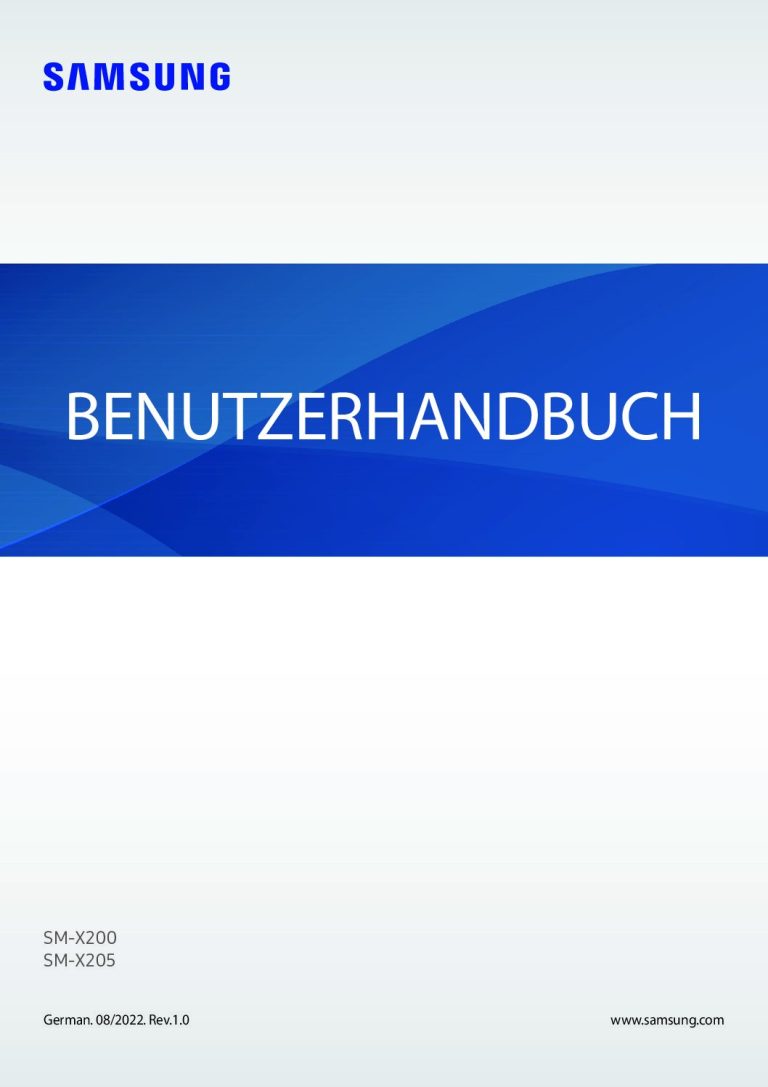 Samsung Galaxy Tab A8 Bedienungsanleitung