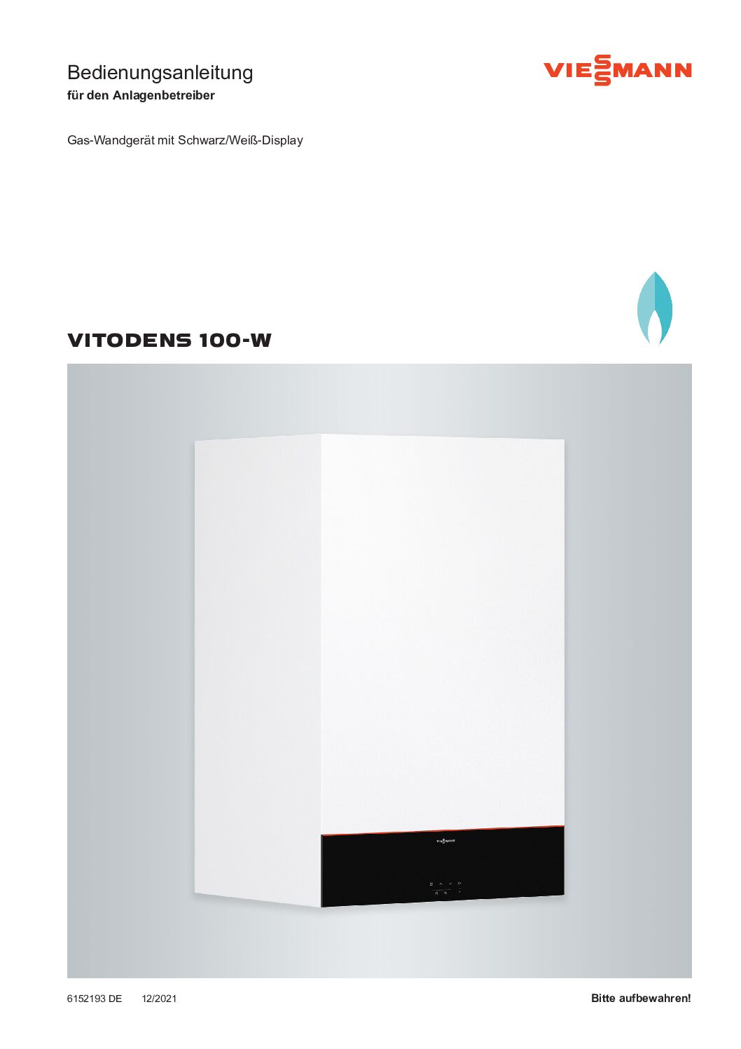 Viessmann Vitodens 100-W Bedienungsanleitung
