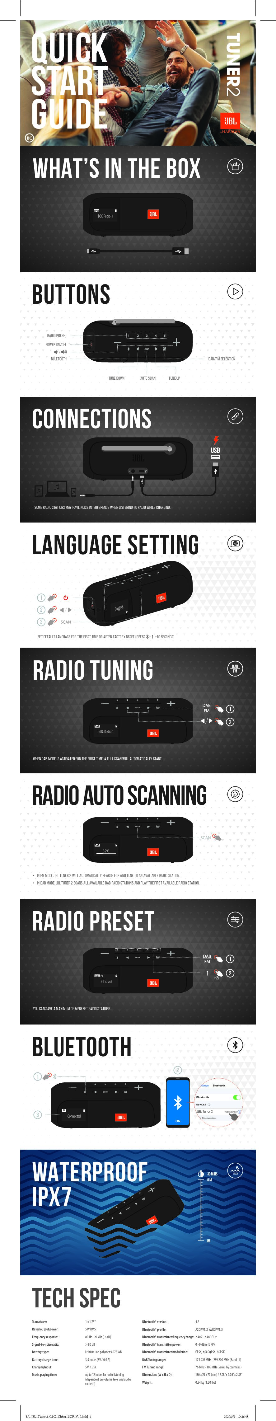 JBL Tuner 2 Bedienungsanleitung