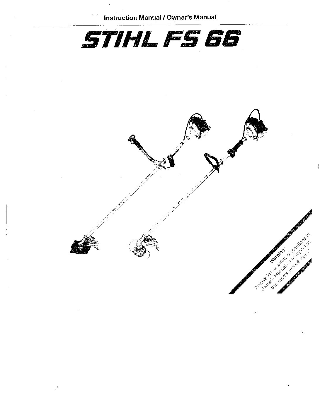 Stihl FS66 Bedienungsanleitung