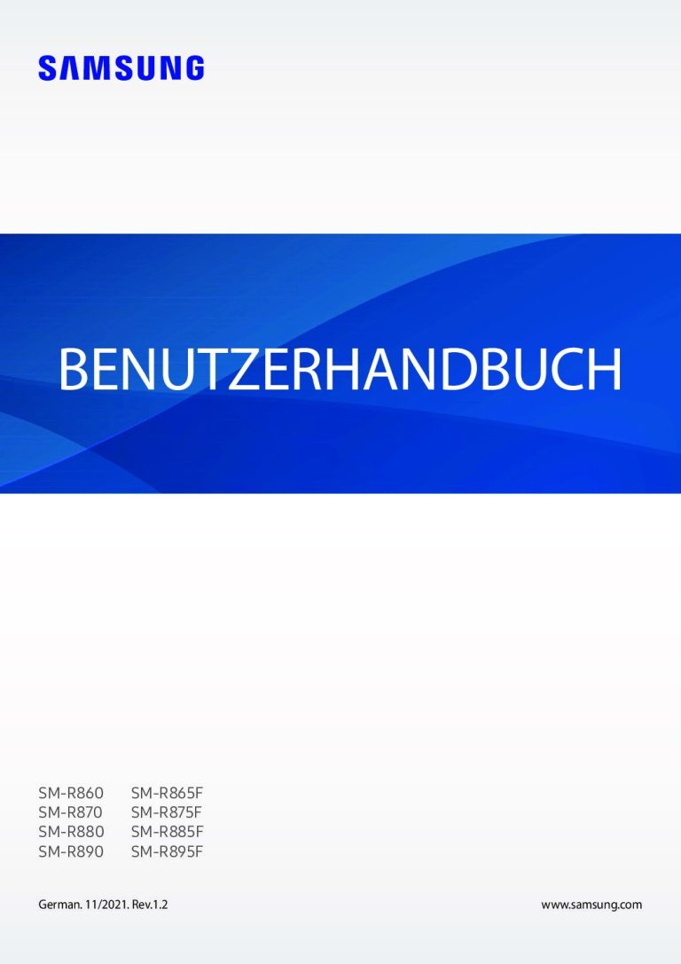 Samsung Galaxy Watch 4 Bedienungsanleitung