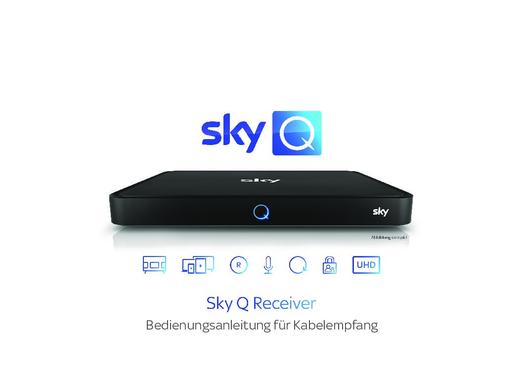 Sky Q Receiver Bedienungsanleitung