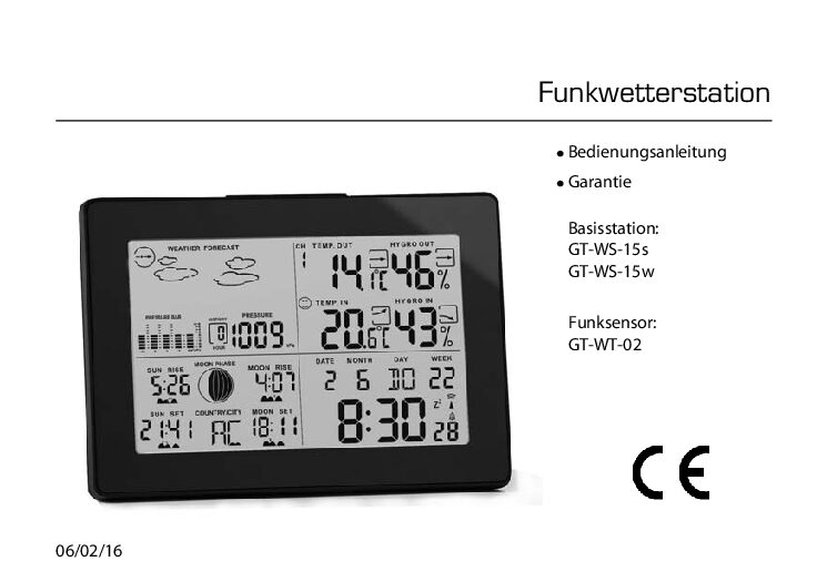 GlobalTronics GT-WT-02 Bedienungsanleitung