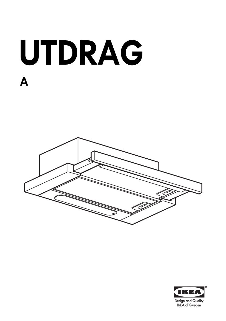 Ikea UTDRAG Bedienungsanleitung width=
