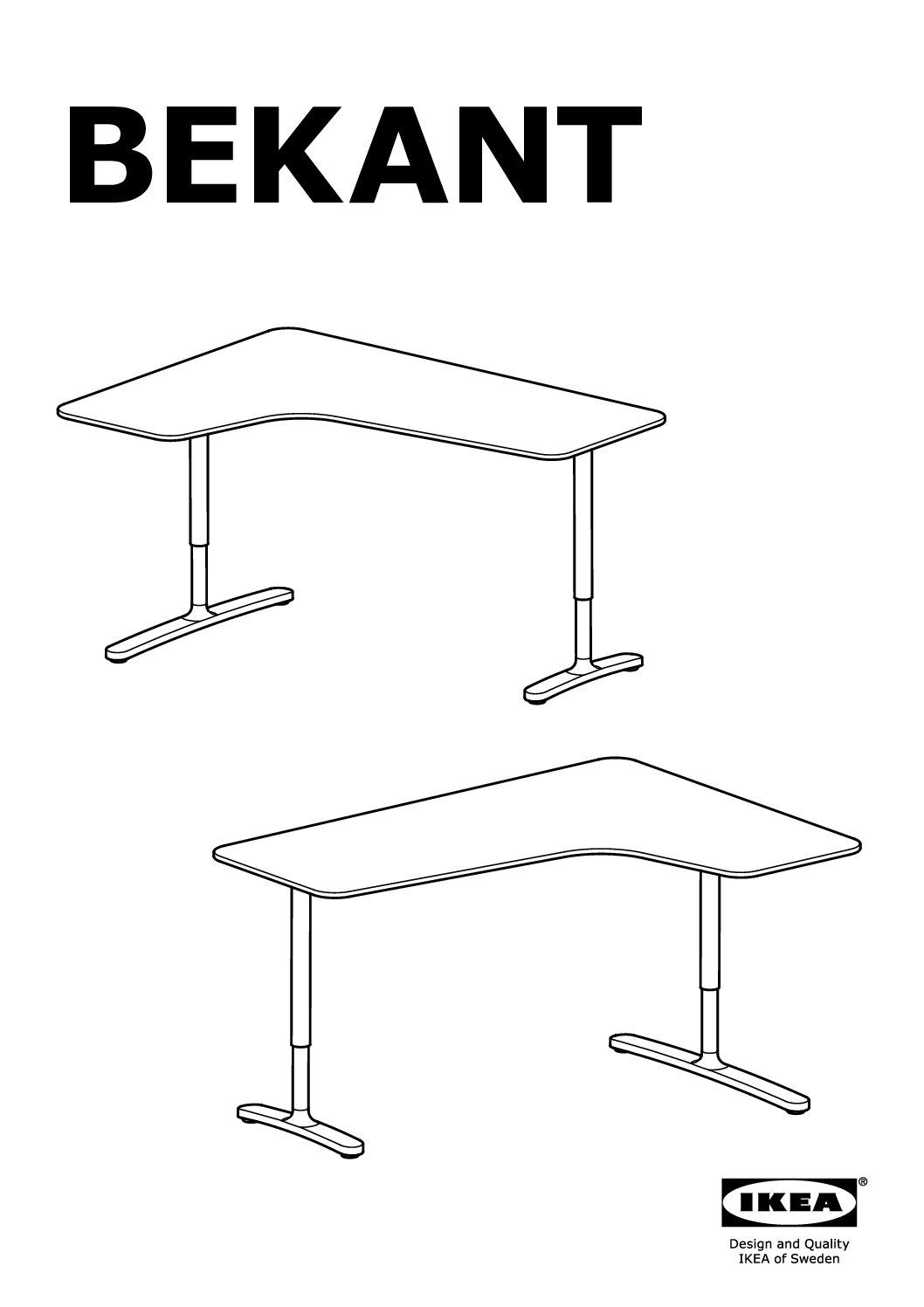 Ikea Bekant 502.529.67 Bedienungsanleitung 