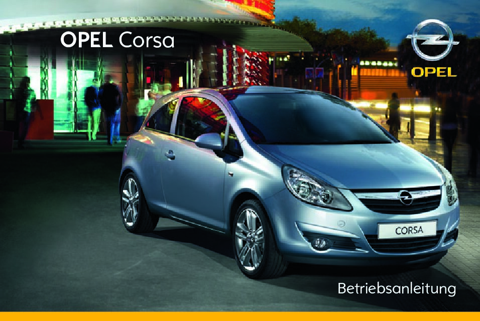 2009 Opel Corsa Bedienungsanleitung