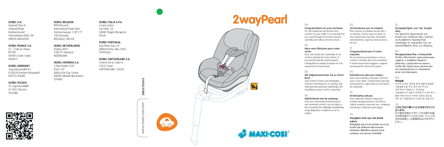 Maxi-Cosi 2wayPearl Bedienungsanleitung 