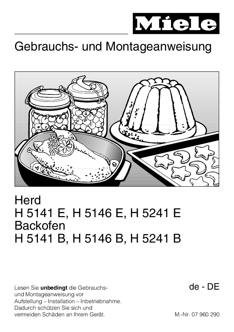 Miele H 5141 E Bedienungsanleitung