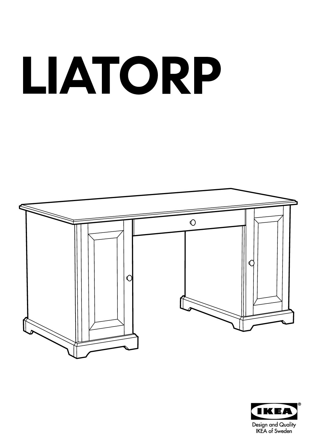Ikea LIATORP Bureau Bedienungsanleitung