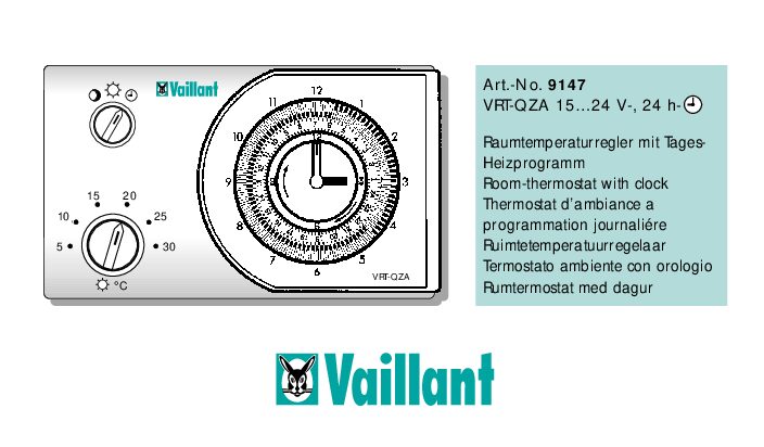 Vaillant VRT-QZA Bedienungsanleitung 